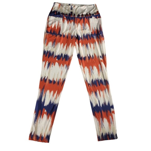 Work Out Lily by Firmanara Print Leggings High‎ Waist Stretch Casual Pants L/XL - Picture 1 of 8